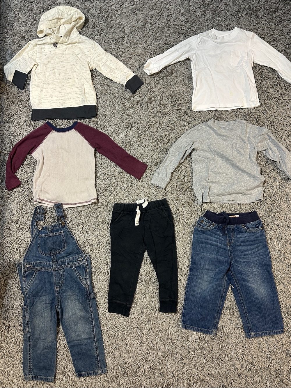 Kids Neutral & Denim Mix - 7-Piece Outfit Set